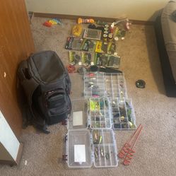 fishing tackle and rods