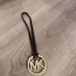 Michael Kors Gold Metal Charm Leather Strap For Bags