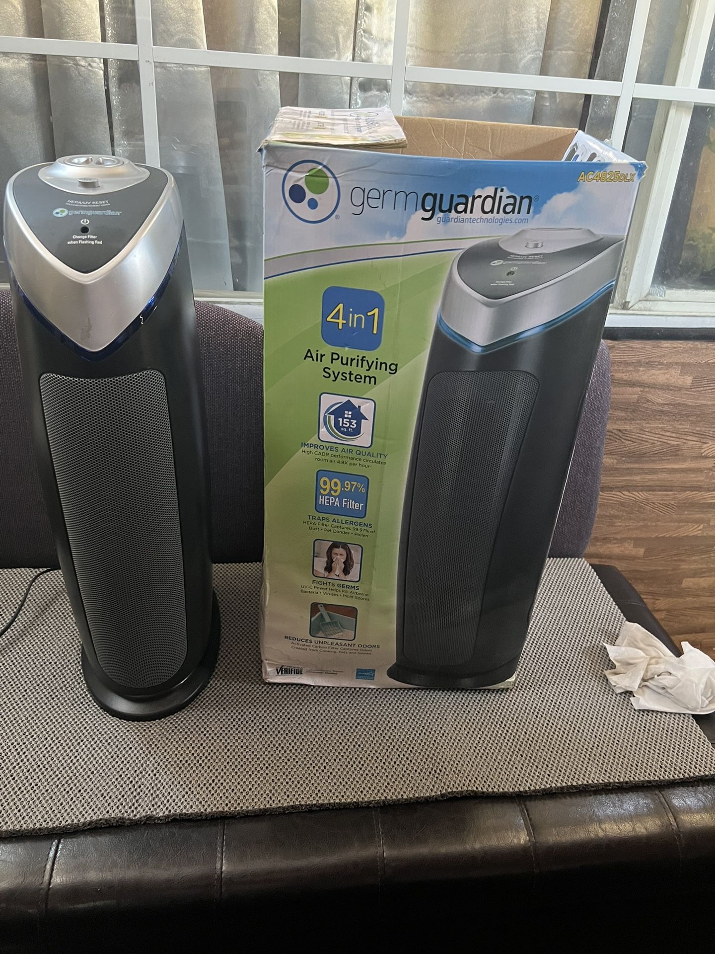 GermGuardian AC4825E HEPA 4in1 Air Purifier With UV Light