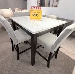 5-Piece Counter Height Dining Set