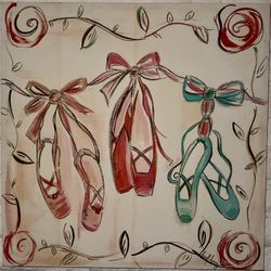 Girls Large Bedroom Wall Art Canvas 24x24