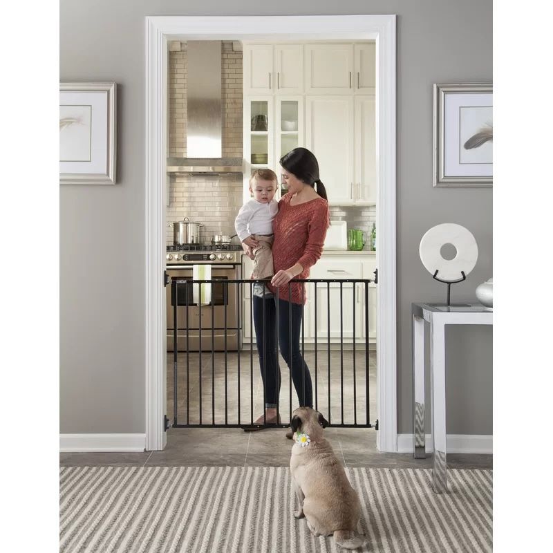 🤑 SALE! STORKCRAFT Easy Walk-Thru Metal Safety Gate #01740-02B-YZ (BRAND NEW!)