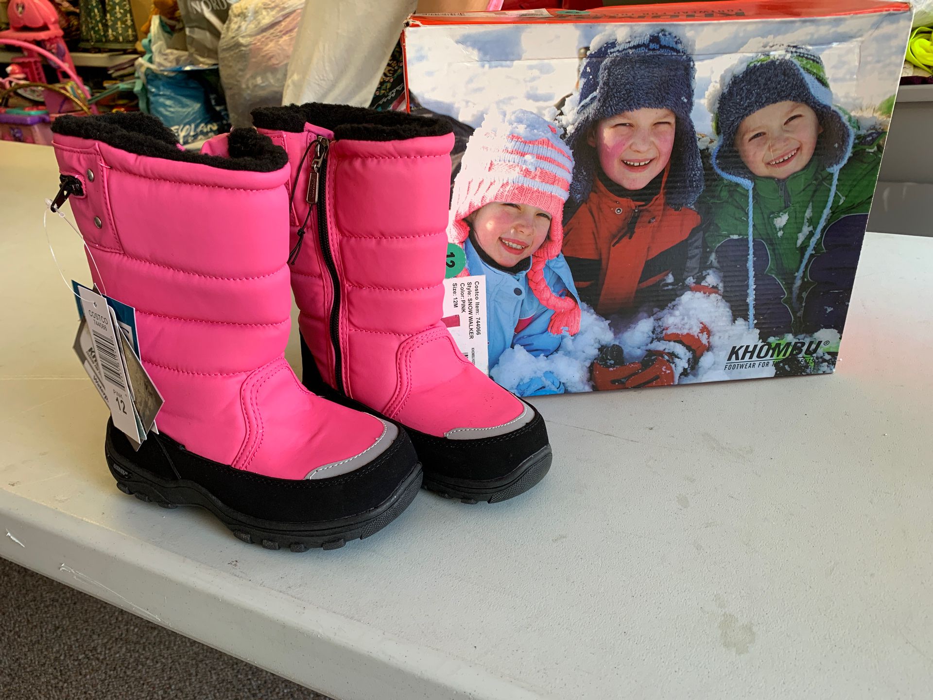 New rain/snow boots pink