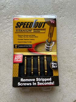 Speed Out Titanium Damaged Screw Extractor Kit
