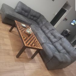 Used grey couch 2 piece set