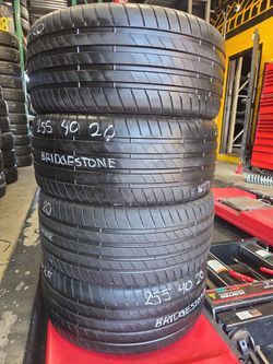 255 40 20 BRIDGESTONE $300 CASH PRICE