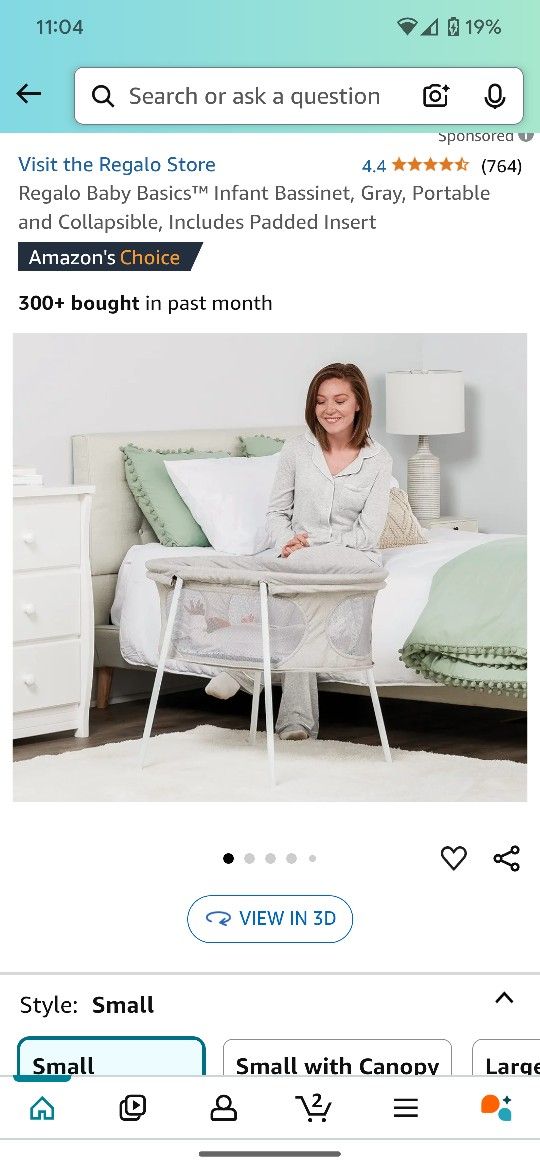 Regalo Baby Small Bassinet Collapsible #343