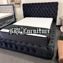 New Queen Bed Frame With Mattress