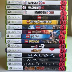 Xbox 360. Halo. Lego. Madden NFL