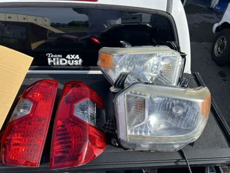 Headlights and tail lights for a Toyota tundra 2014