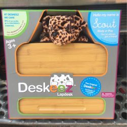 Deskeez cout Lapdesk  with Plush Stuffed Puppy Attached
