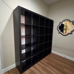 Large Black Cube Storage Shelf 
