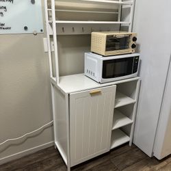 Coffee Bar W/ Trash Can Compartment 