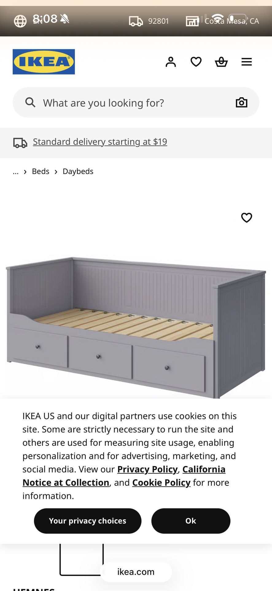 Like New IKEA Hemnes bed With 2 Twin Mattresses