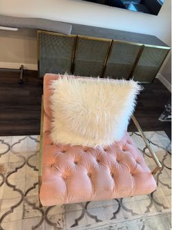 Blush Pink Accent Chair