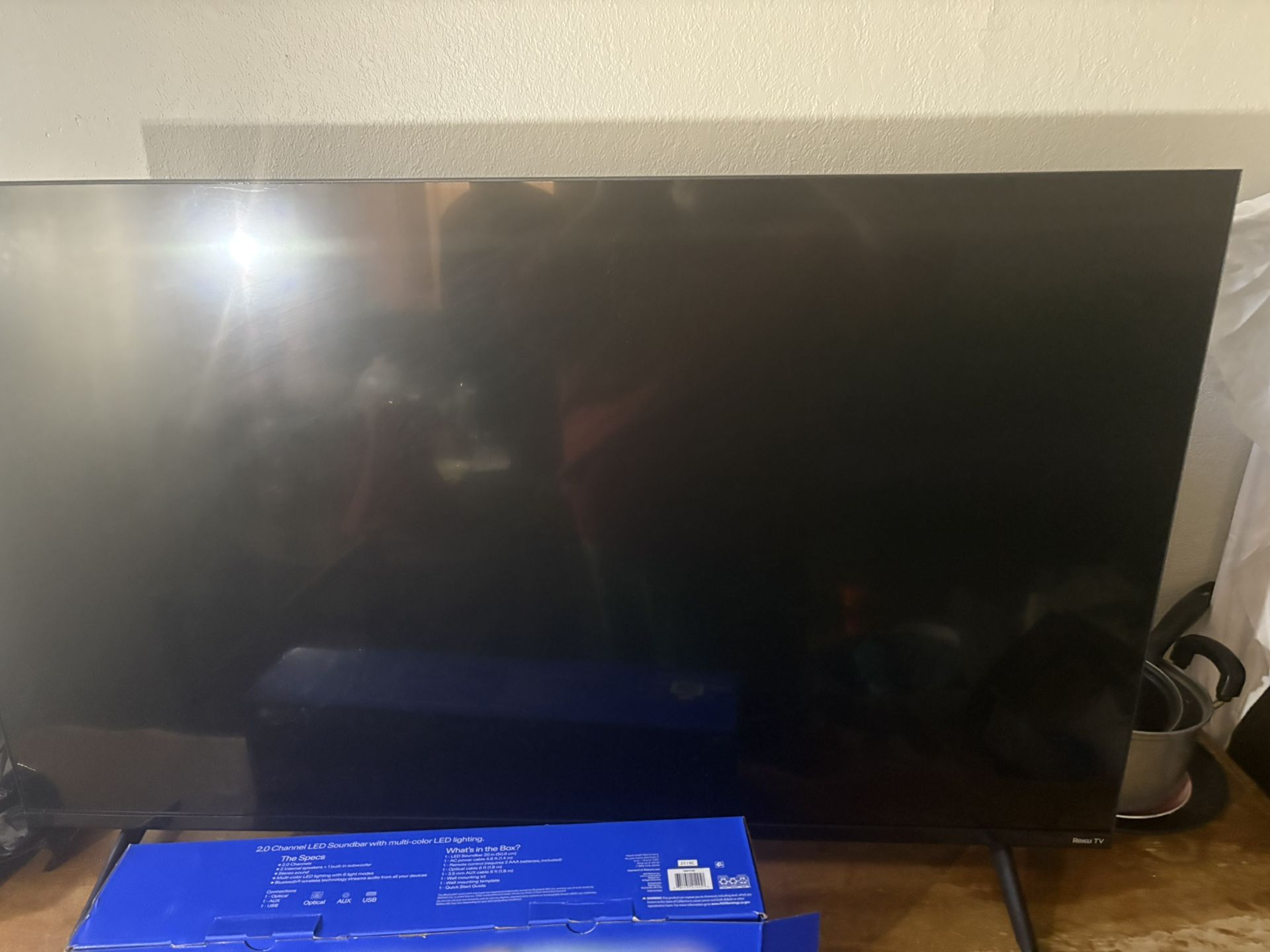 50 Inch Tv and sound bar