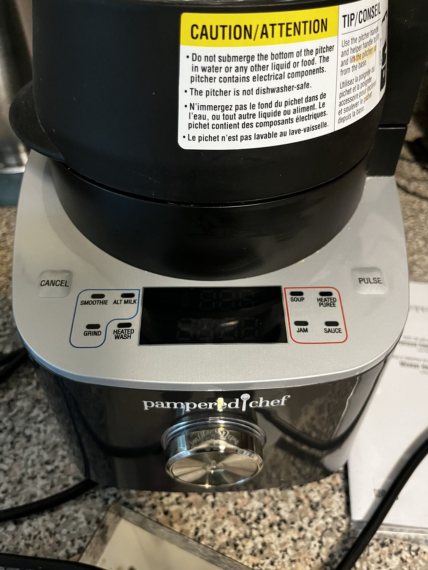 Pampered Chef Deluxe Cooking Blender for Sale in Bonney Lake, WA - OfferUp