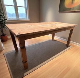 Vintage Rustic Farmhouse Dining Table made in mexico 