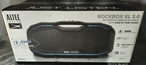 Unopened box. Altec Lansing Rockbox XL 3.0  waterproof wireless boombox.