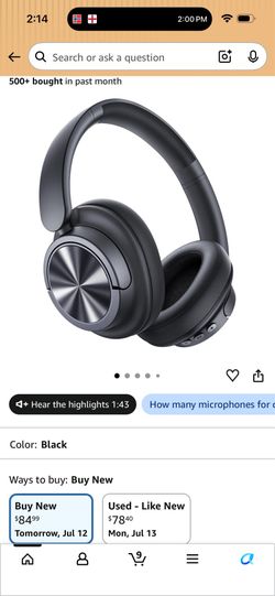Active Noise Cancelling Headphones