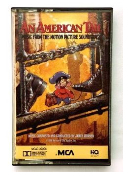 An American Tail soundtrack cassette tape vintage 1986 movie songs