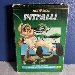 Pitfall! by Activision for Intellivision - Vintage Video Game Cartridge (1982)