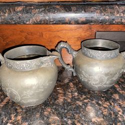 Silver Cream & Sugar Set