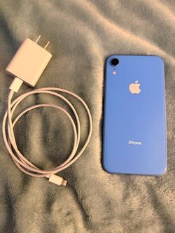Apple iPhone XR, 64GB, Blue, Unlocked and with Charger