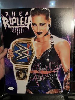 Rhea Ripley Wwe 11x14 Signed 