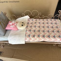 Our Generation Doll Metal Bed