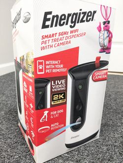 Energizer SMART Pet-Treat Dispenser With 2K Camera 
