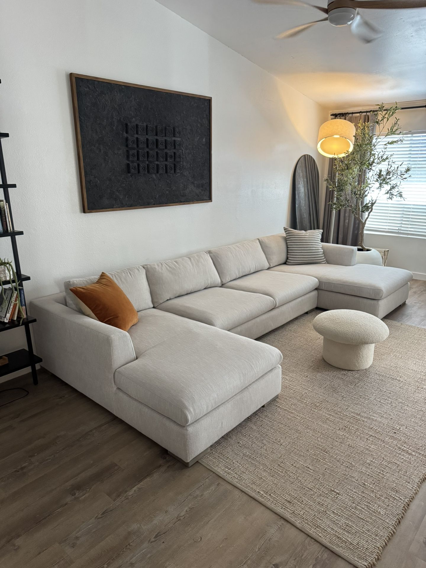 Rh Sofa ( Delivery Available )