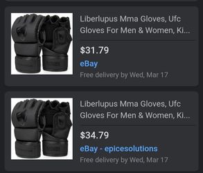 Liberlupus MMA Gloves, UFC Gloves for Men & Women, Kickboxing Gloves Thumbnail