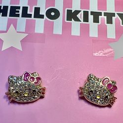 Hello Kitty Rhinestone Earrings