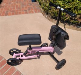 Knee Scooter-Pink plus Free Walker!