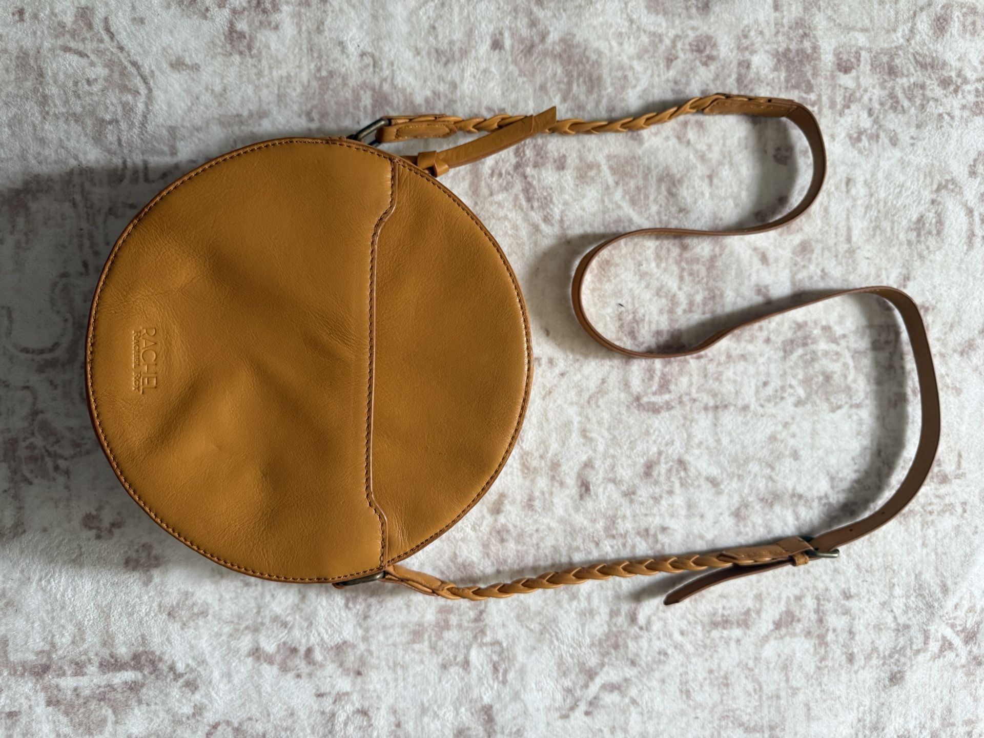 Like New Round Genuine Leather Bag/Crossbody