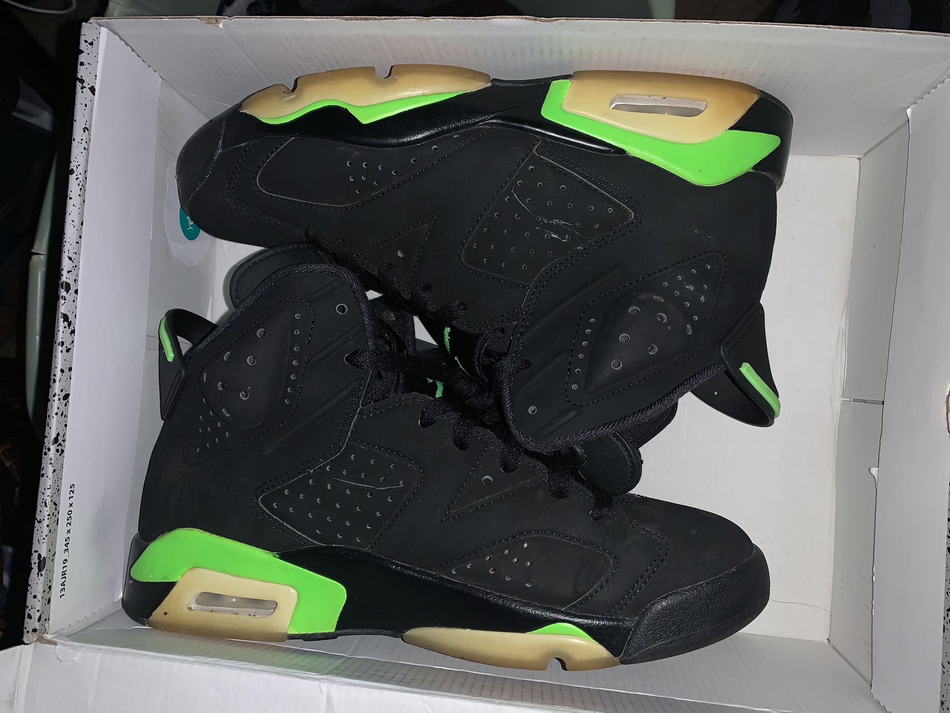 Jordan 6 Retro Electric Green Size 9 Mens Jordan 6s