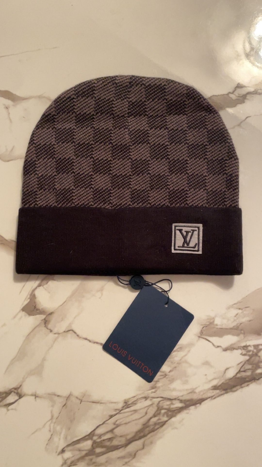 Louis Vuitton Anthracite Neo Petit Damier Beanie