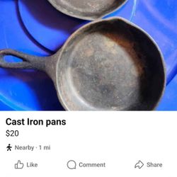 Cast Iron Pans 6"