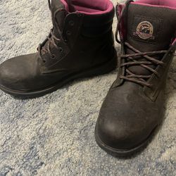 Womans Steel Toes Work Boots 