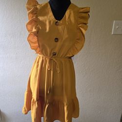 Women's Yellow Dress Size M