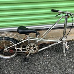 Folding Bike And Green Machine