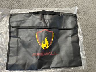 Firewall Document Bag Fire- Resistant Storage Of Valuables. NEW