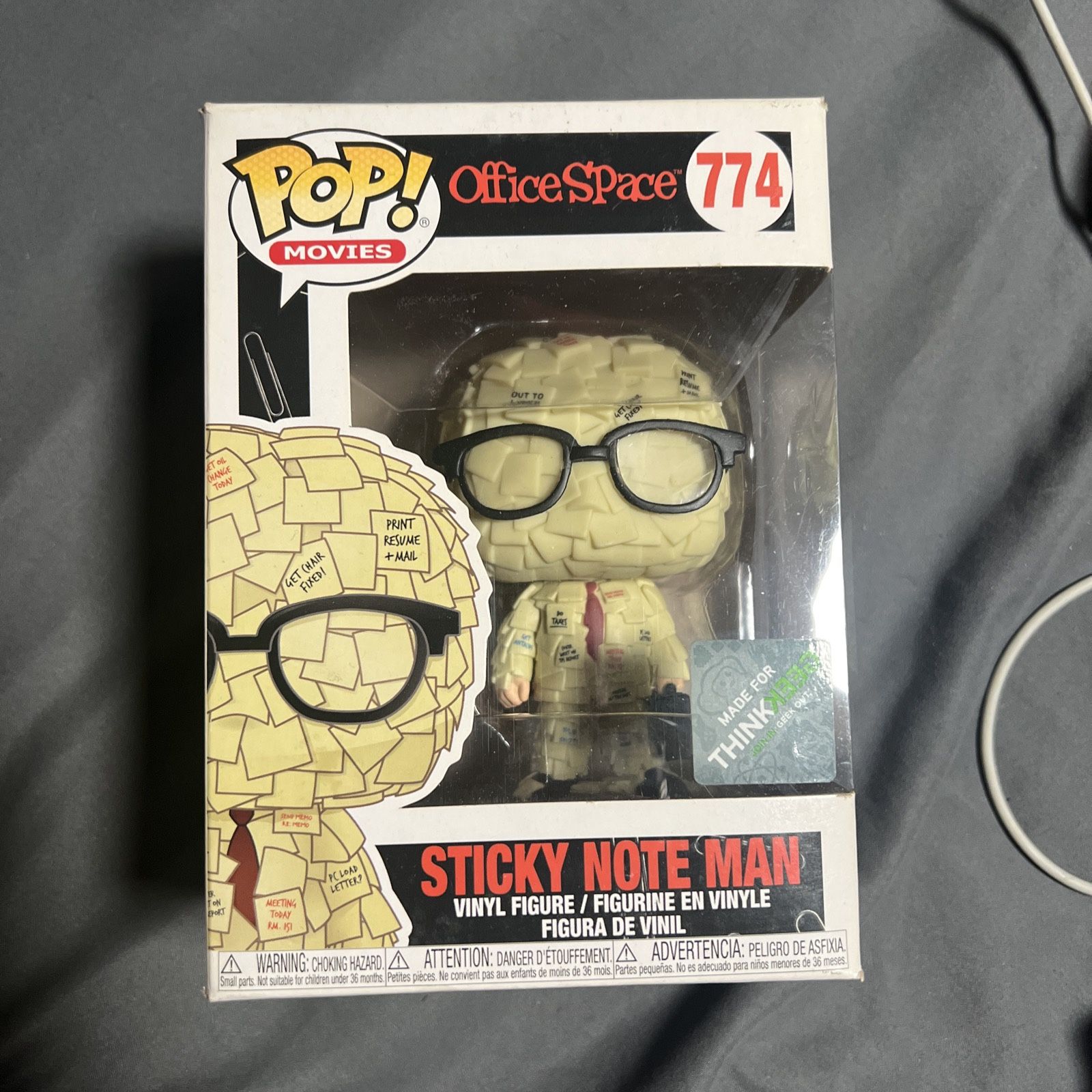 Funko Pop Movies Office Space Sticky Note Man #774 Vinyl Figure New