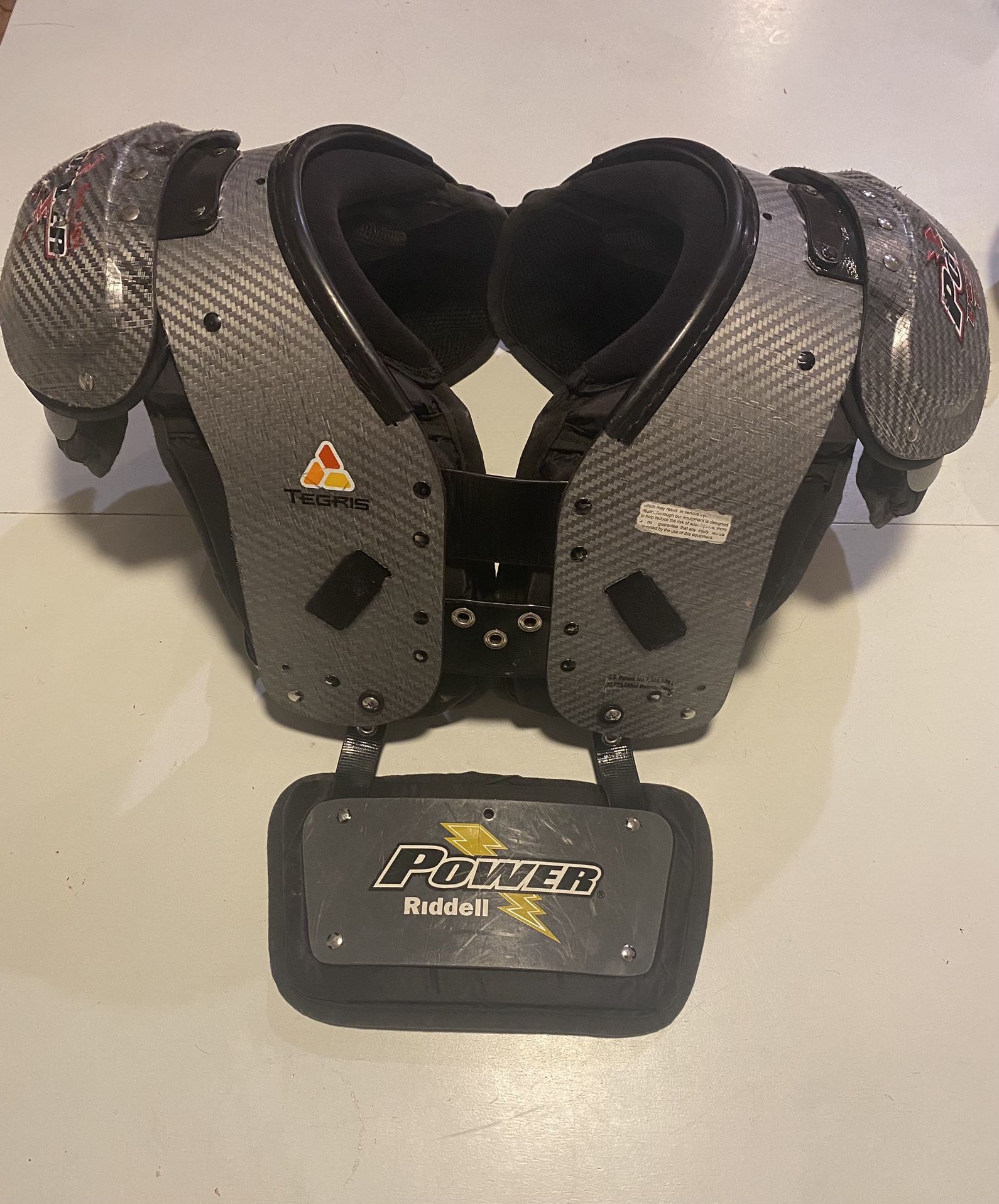Riddell Power LightSpeed shoulder pads. Custom made from Riddell Factory. Size M.