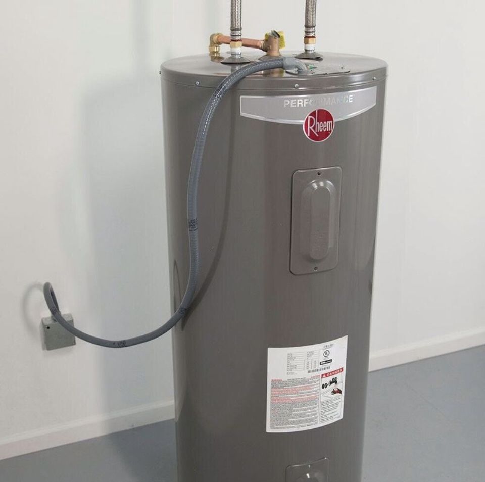 50 gallon rheem electric water heater with PRO install! brand new