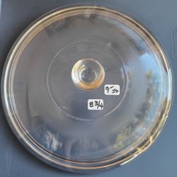 PYREX 8.75" Clear Glass Lid Replacement Round Ribbed