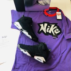 Jordan 6 Chrome 11.5  And Shirt Size L