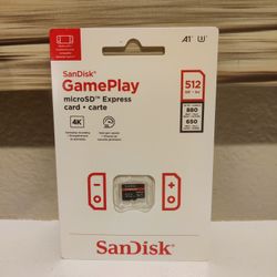 SanDisk 512 GB MicroSD XC Express Memory Card Nintendo Switch 2