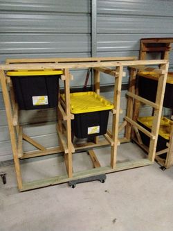 9 bins totes storage racks